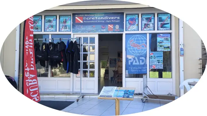 PADI Scuba Diving Center in Agia Pelagia Heraklion Crete